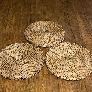 Set of Three Woven Placemats